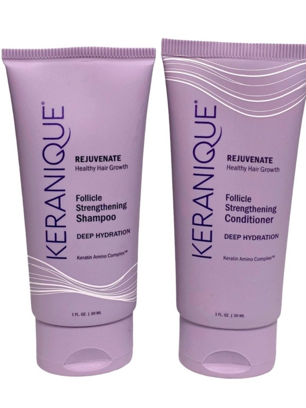 Keranique Rejuvenate Follicle Strengthening Shampoo & Conditioner Mini Set 1oz